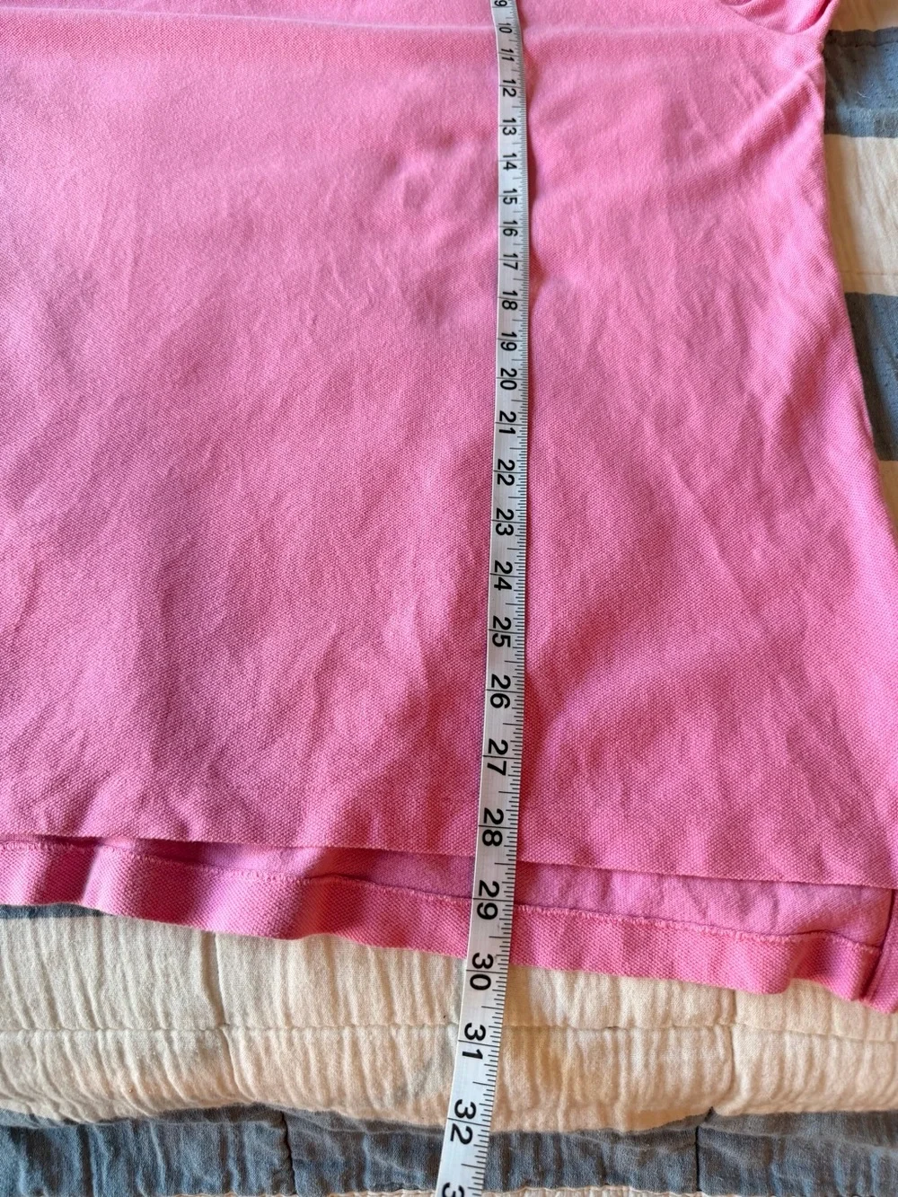 Polo Ralph Lauren Classic Fit Cotton Pique Polo Shirt in Pink Size L